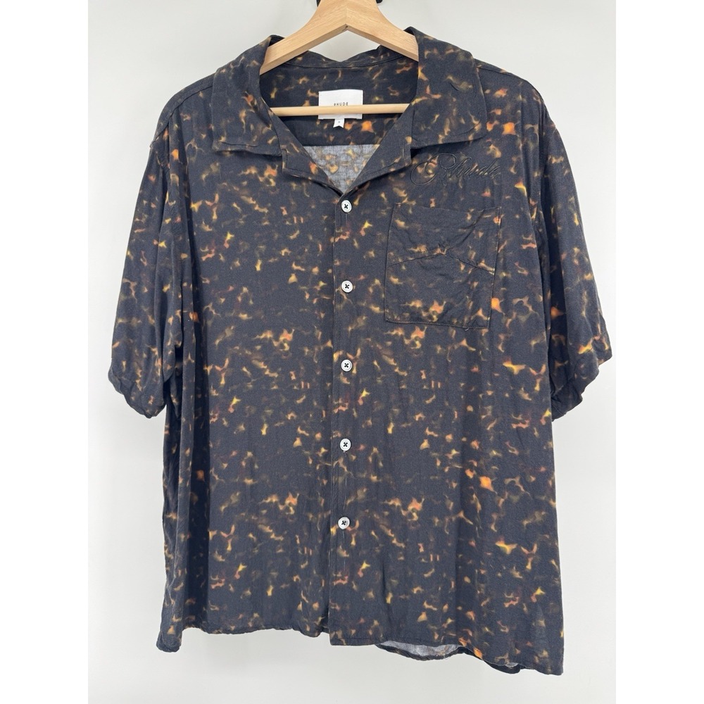 Rhude Rayon Tortoise Shirt Size Medium